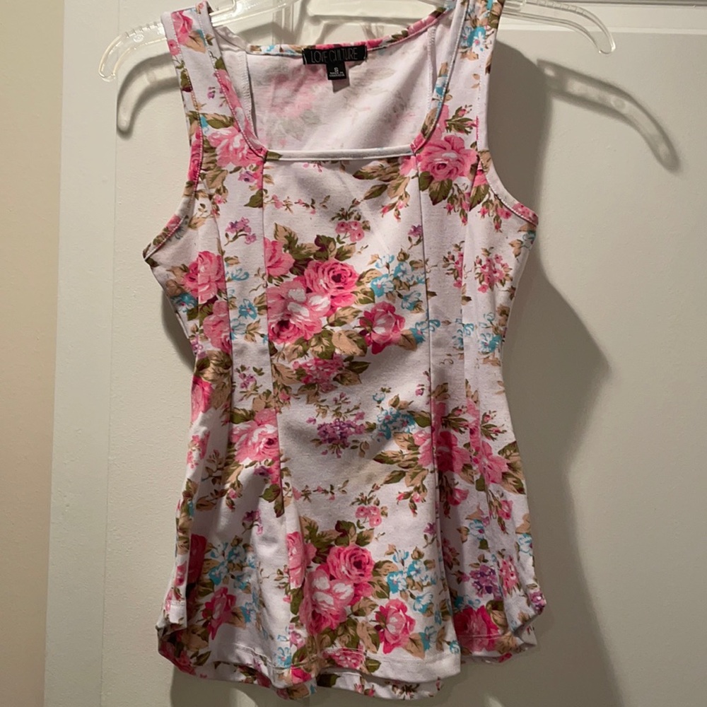 Peplum floral top